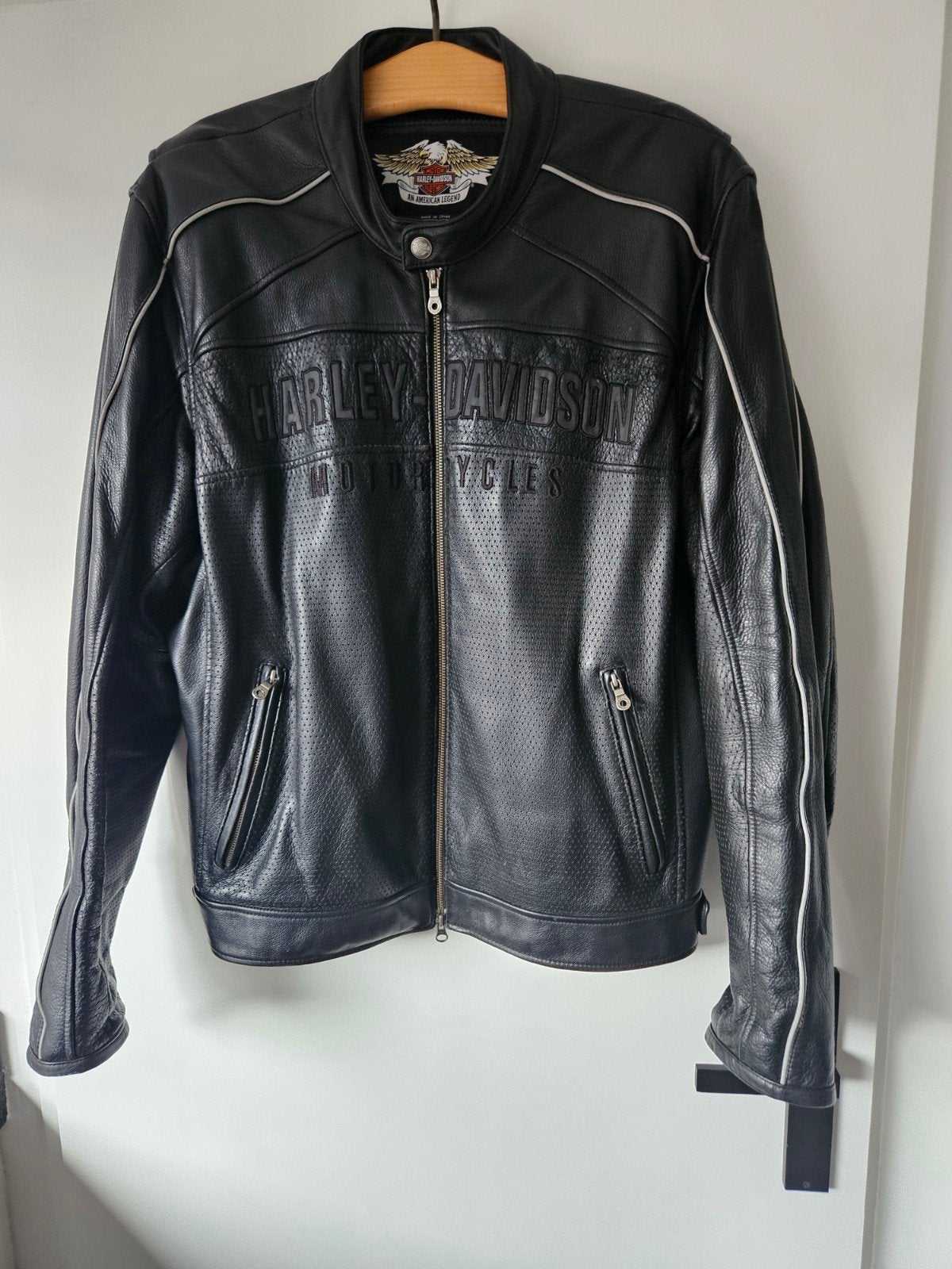 Harley Davidson leren motorjas, Motoren, Kleding | Motorkleding, Ophalen of Verzenden, Tweedehands, Jas | leer