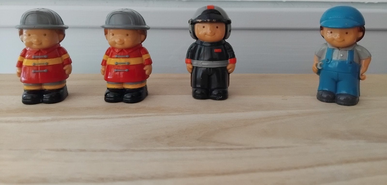 Bob de Bouwer vintage: brandweer, motorrijder en bouwvakker, Ophalen of Verzenden, Gebruikt