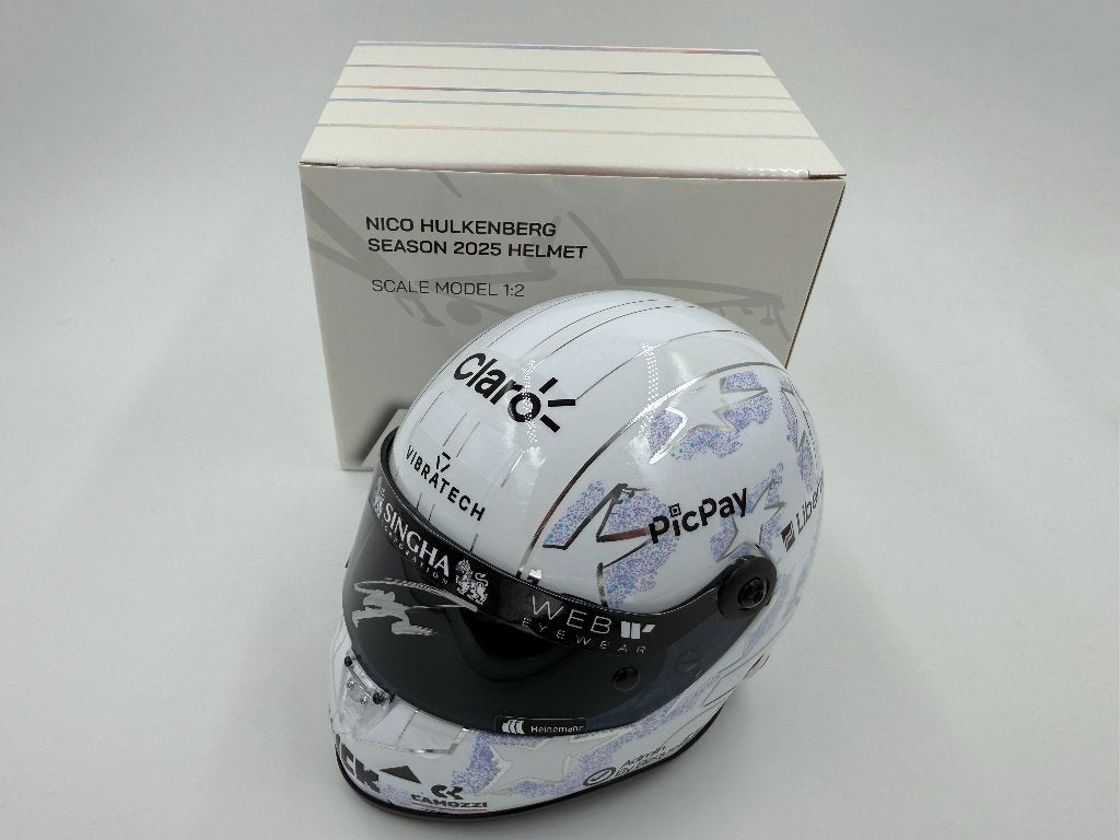1/2 helm helmet F1 Hulkenberg 2025 (Kick Sauber) signed, Ophalen of Verzenden, Nieuw, Formule 1