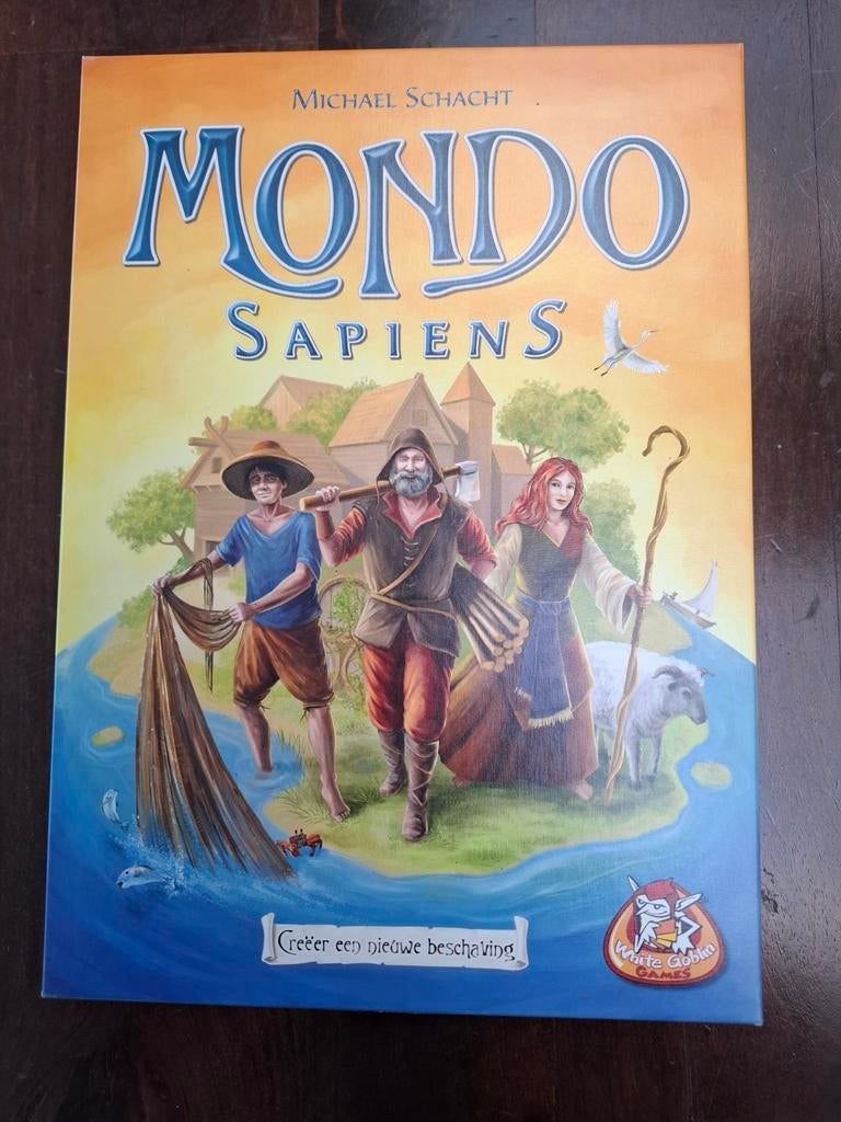 Mondo sapiens spel, Hobby en Vrije tijd, Gezelschapsspellen | Bordspellen, Ophalen of Verzenden, Nieuw, White Goblin Games