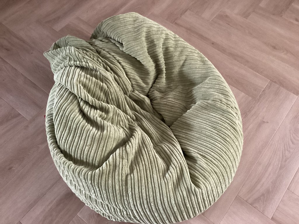 Zitzak Lounge Pug, Huis en Inrichting, Ophalen, Gebruikt, Groen, Zitzak