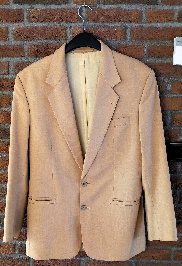 Oker colbert - maat 48 - 50% modal  50% polyester - €10, Ophalen, Gedragen, Maat 48/50 (M), Overige kleuren