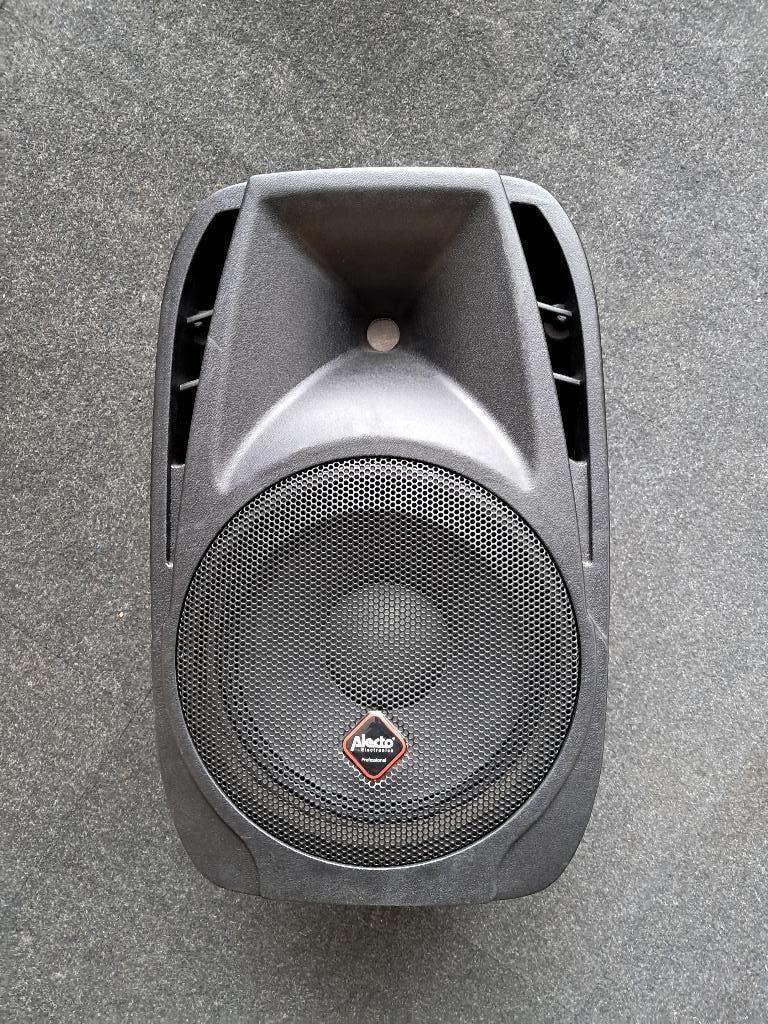 2 Geluidsboxen incl 4 statieven, Gebruikt, Overige typen, 120 watt of meer, Ophalen