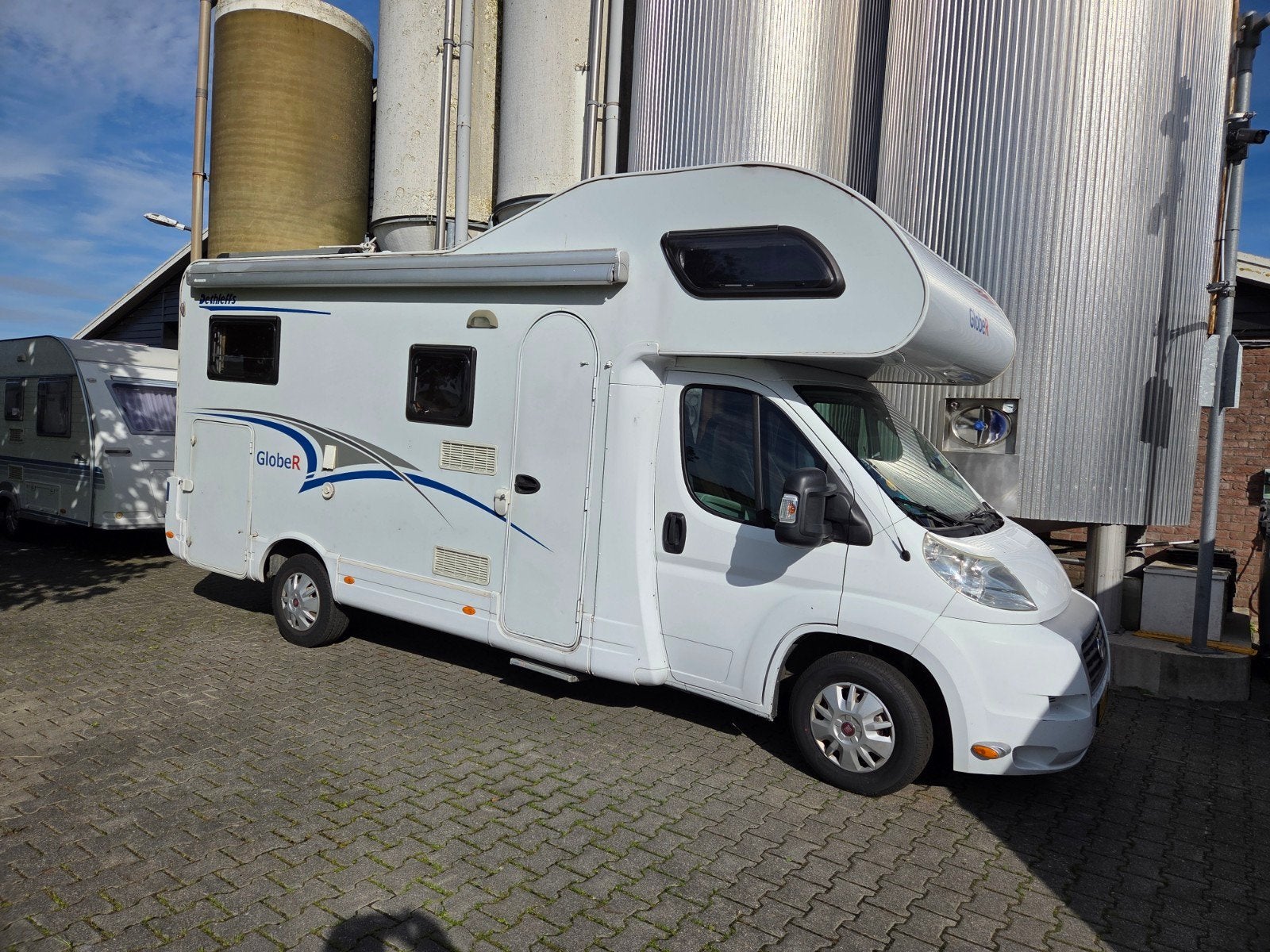 Dethleffs Glober A697 Fiat 2.3 MJ ,bj 2008,6 pers.,airco, Verwarmde buitenspiegels, Alkoof, Ringverwarming, Fiat