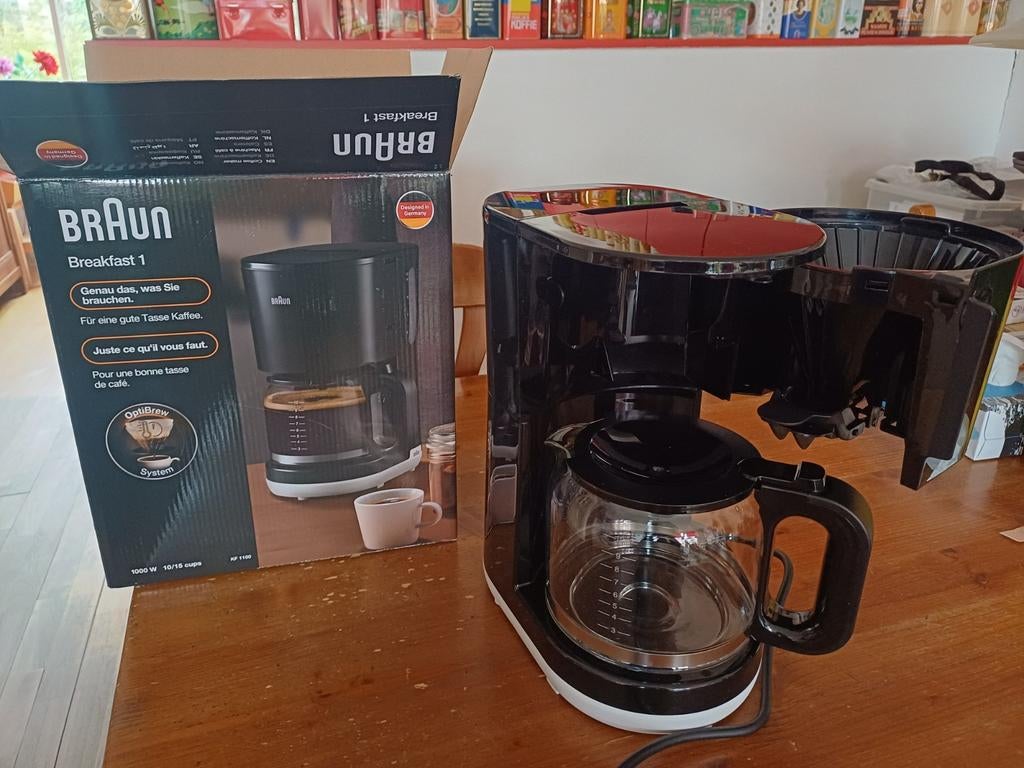 Te koop Koffiezetapparaat Braun, Ophalen, 10 kopjes of meer, Gemalen koffie, Koffiemachine