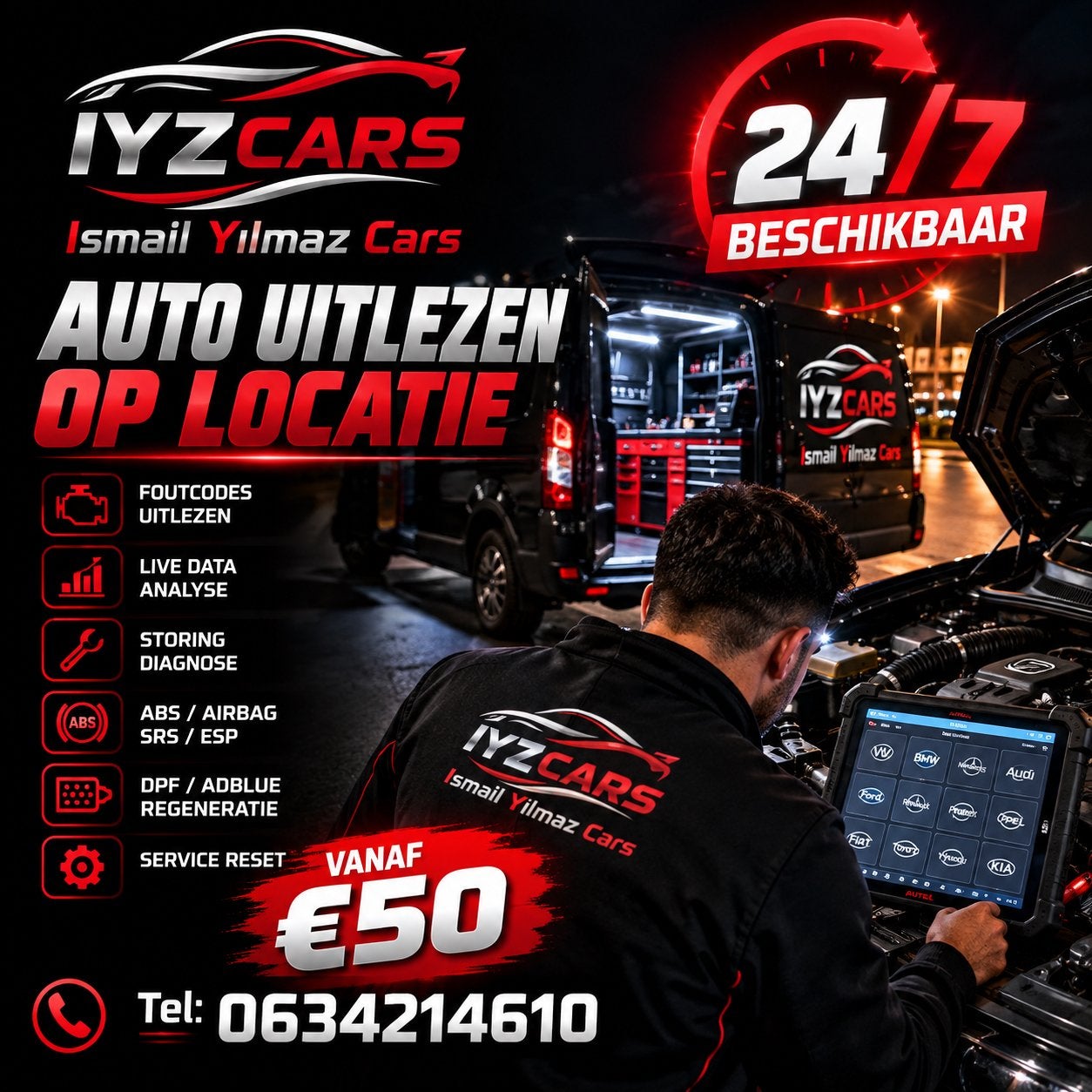 Auto Uitlezen op Locatie – 24/7