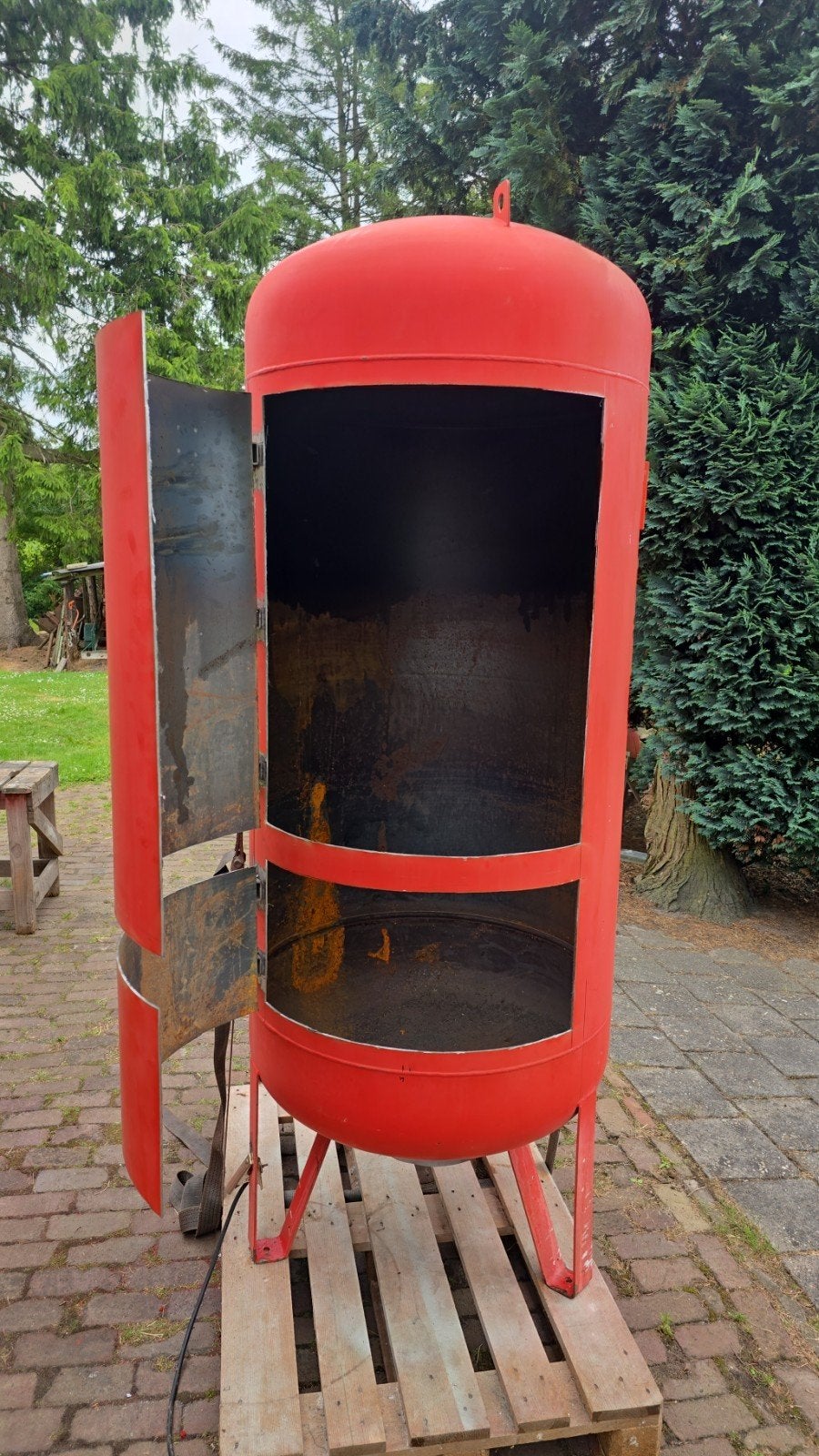 Grote 800L Smoker / Rookkast / BBQ / Vuurton - Project, Ophalen, Gebruikt, Vuurton
