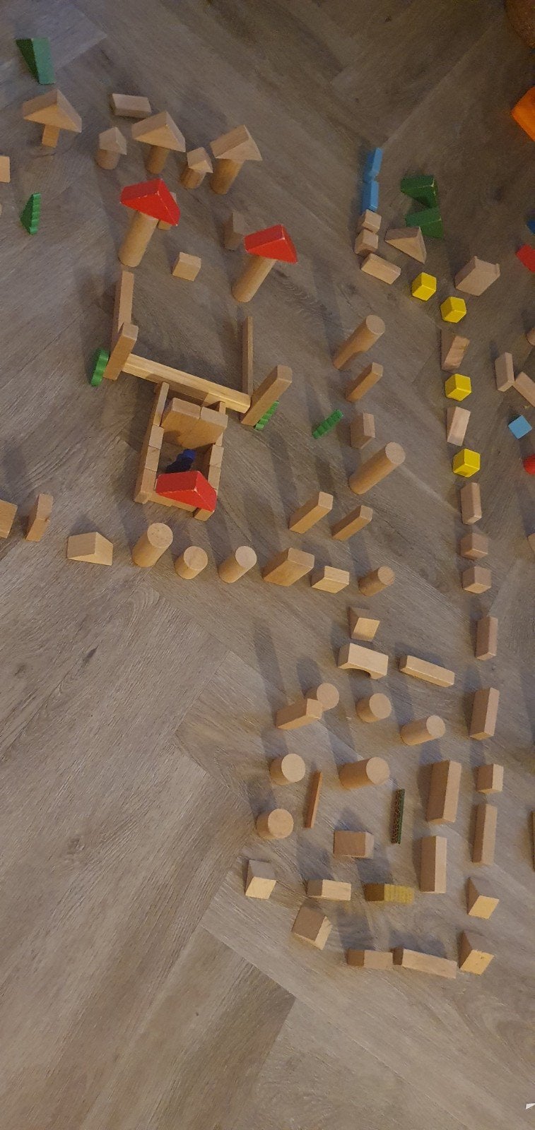 Hout blokken speelgoed, Kinderen en Baby's, Speelgoed | Bouwstenen, Ophalen of Verzenden