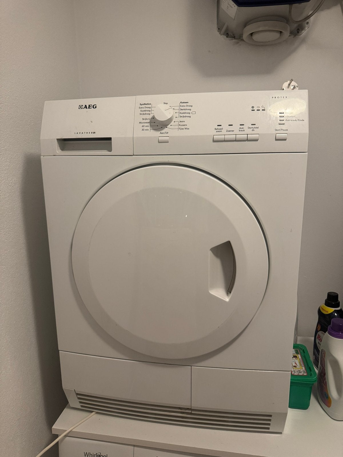AEG Lavatherm Protex Wasdroger - Goede Staat, Witgoed en Apparatuur, 6 tot 8 kg, Luchtafvoer, Ophalen of Verzenden, Zo goed als nieuw