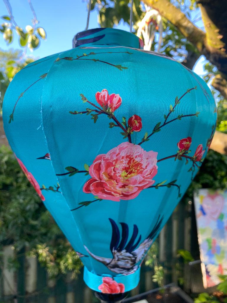 Vietnamese Lampion handgemaakt, Aziatische, Nieuw, Ophalen of Verzenden, Stof