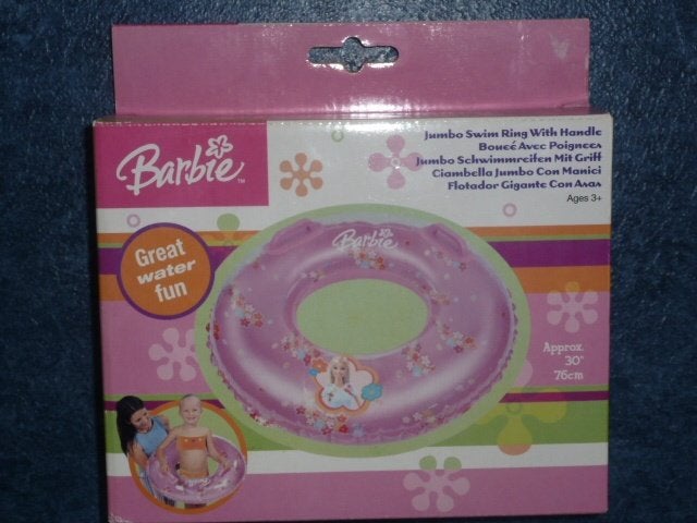 NIEUW rose zwemring/band BARBIE met handgrepen, Ophalen of Verzenden, Nieuw