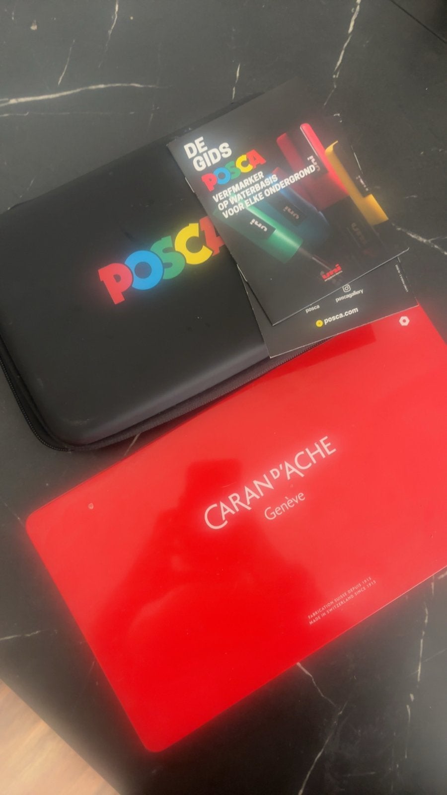 Caran d'Ache potloden en Posca stiften - Zo goed als nieuw, Ophalen, Zo goed als nieuw, Potlood of Stift