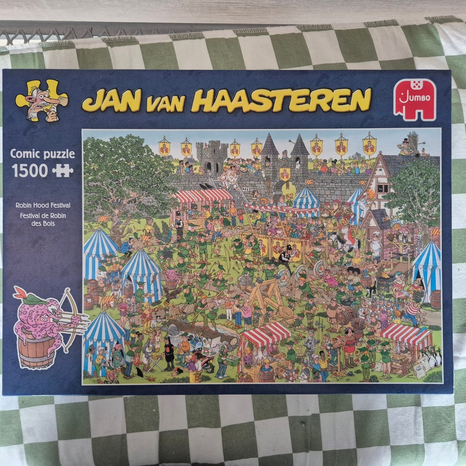 jan van haasteren 1500stukjes, Ophalen of Verzenden, 500 t/m 1500 stukjes, Zo goed als nieuw, Legpuzzel