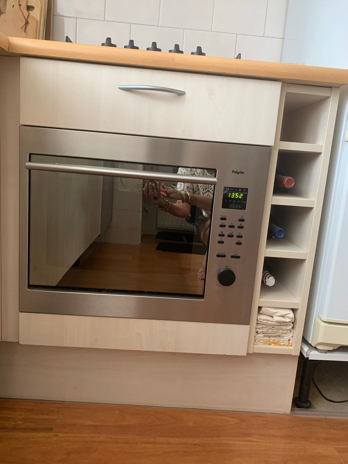 Pelgrim Combimagnetron - 60 cm breed, 45 cm hoog, Witgoed en Apparatuur, Ophalen, Combimagnetron, Gebruikt, 60 cm of meer