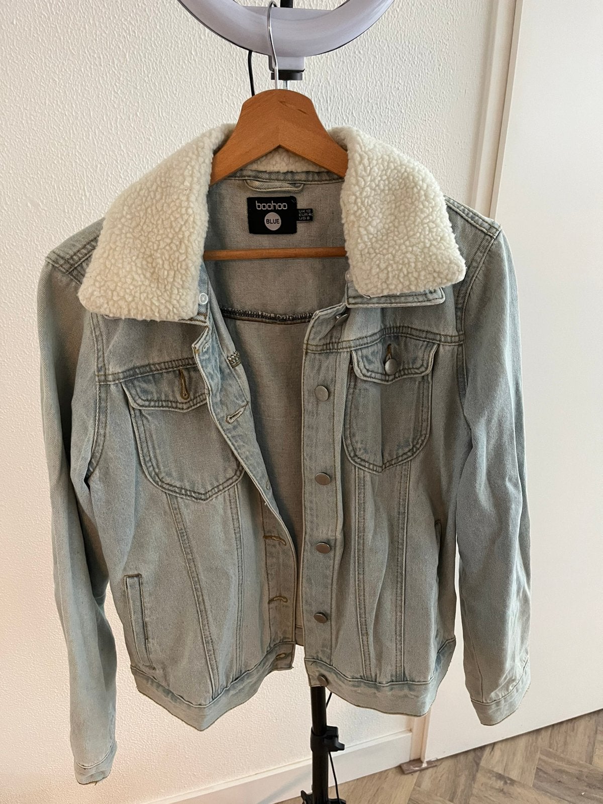 Boohoo Blue Denim Jas Maat 40, Ophalen of Verzenden, Gedragen, Maat 38/40 (M), Blauw