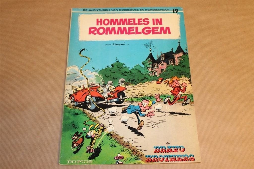 Robbedoes en Kwabbernoot - Hommeles in Rommelgem 1969, Eén stripboek, Ophalen of Verzenden, Gelezen