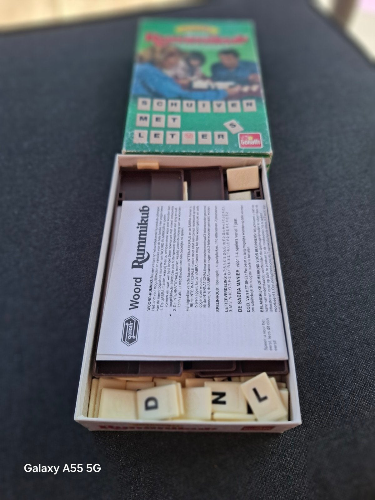 Woord Rummikub Reisspel - Goliath, Hobby en Vrije tijd, Gebruikt, Ophalen of Verzenden, Postbus 200, 4870 AE Etten-Leur, Nederland