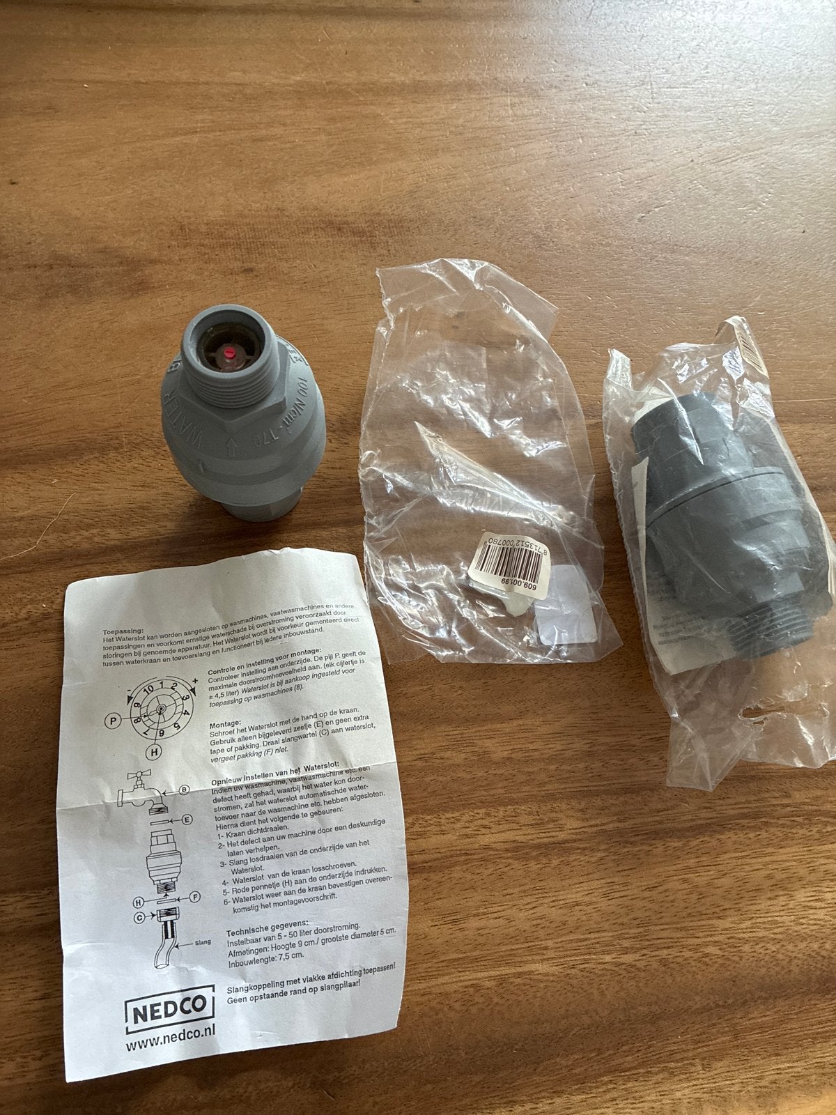 NEDCO Waterslot voor wasmachine/vaatwasser, Verzenden, Nieuw