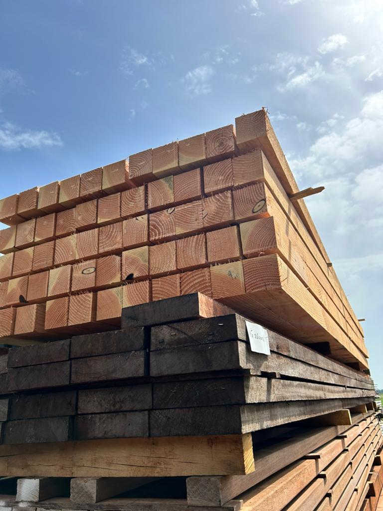 Douglas 100x100 mm palen, Palen, Ophalen of Verzenden, Zo goed als nieuw, Hardhout