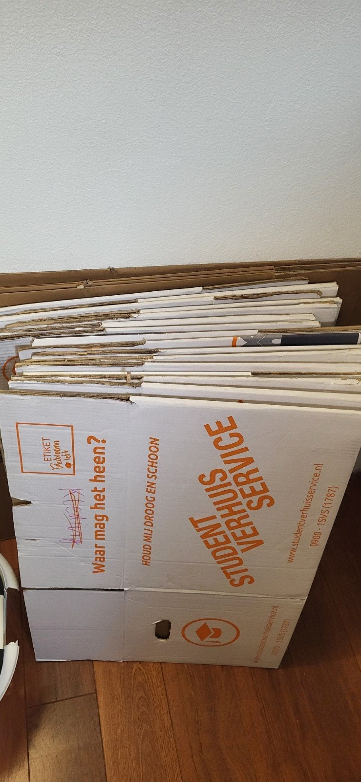 20 Verhuisdozen - Ideaal voor uw verhuizing!, Ophalen, Gebruikt, Doos, Opvouwbaar