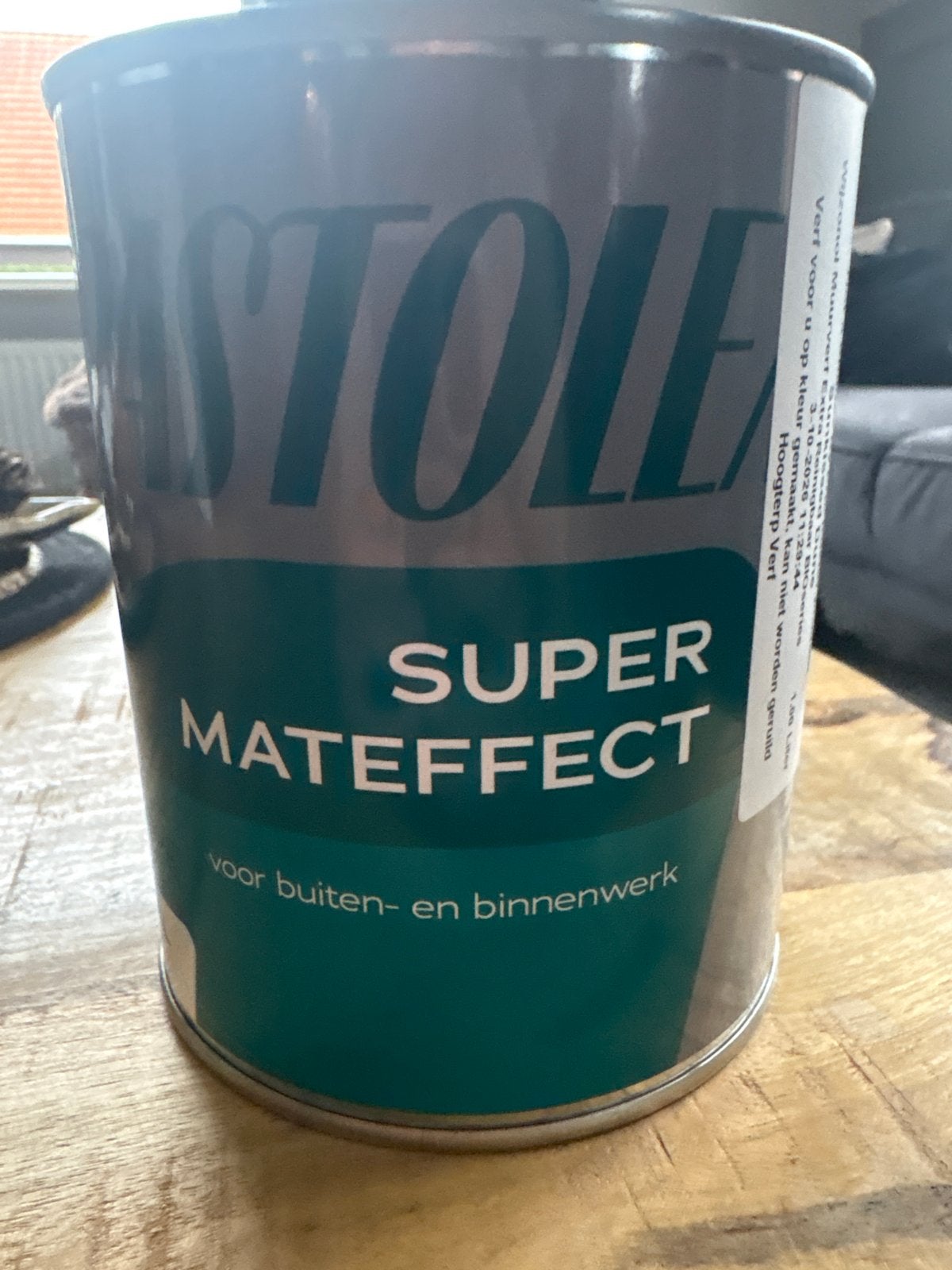Wijnazonal Super Mateffect Muurverf Sunkissed Dune 1L, Ophalen, Beige, Nieuw, Verf