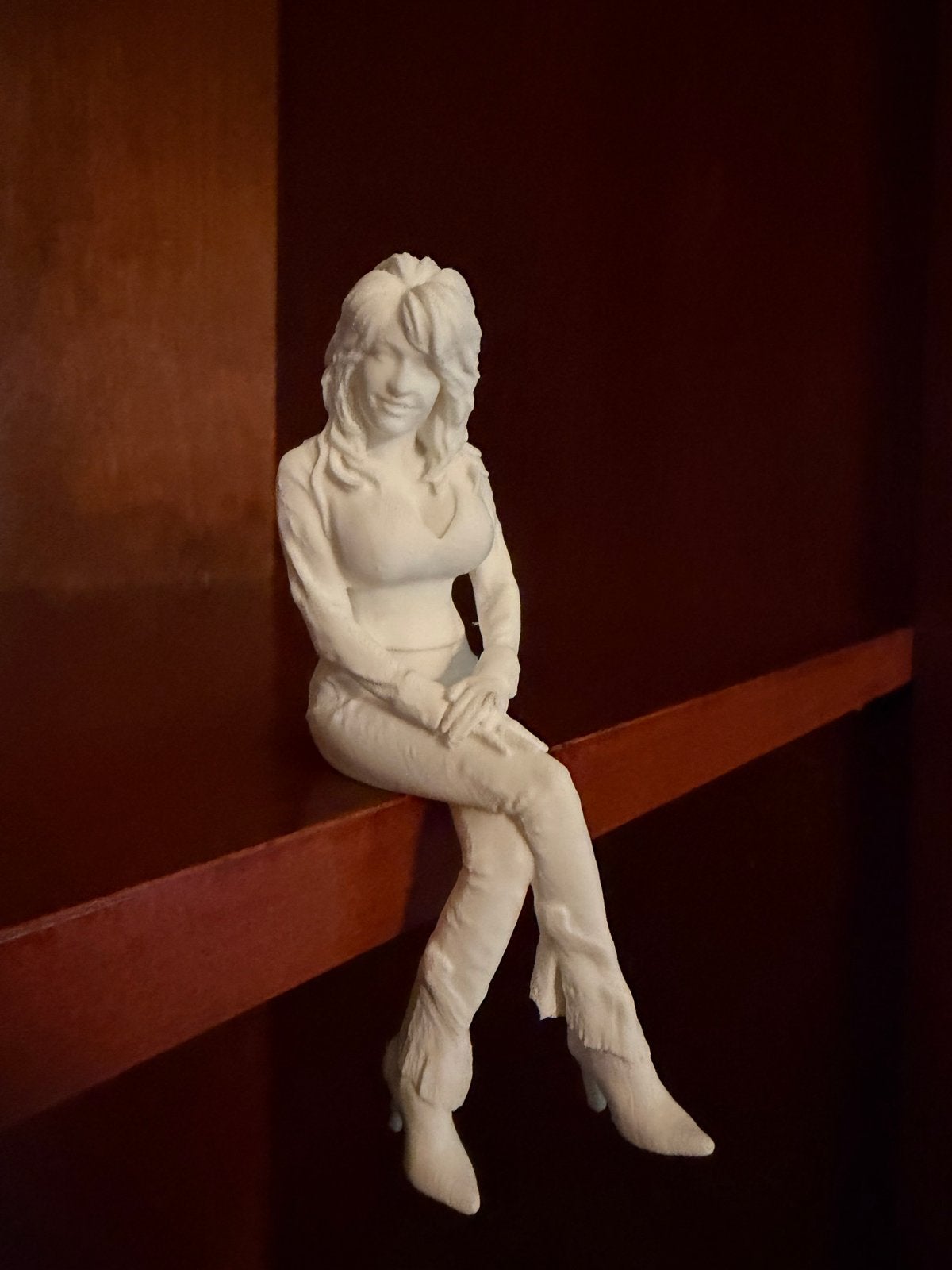 Dolly Parton poppetje zittend - Uniek decoratiestuk, Ophalen of Verzenden, Zo goed als nieuw