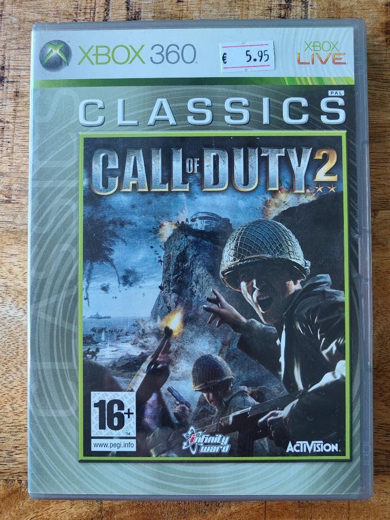Call of Duty 2, Classics, Xbox 360, PAL, CIB, Spelcomputers en Games, Games | Xbox 360, Gebruikt, Vanaf 18 jaar, Shooter, Ophalen of Verzenden