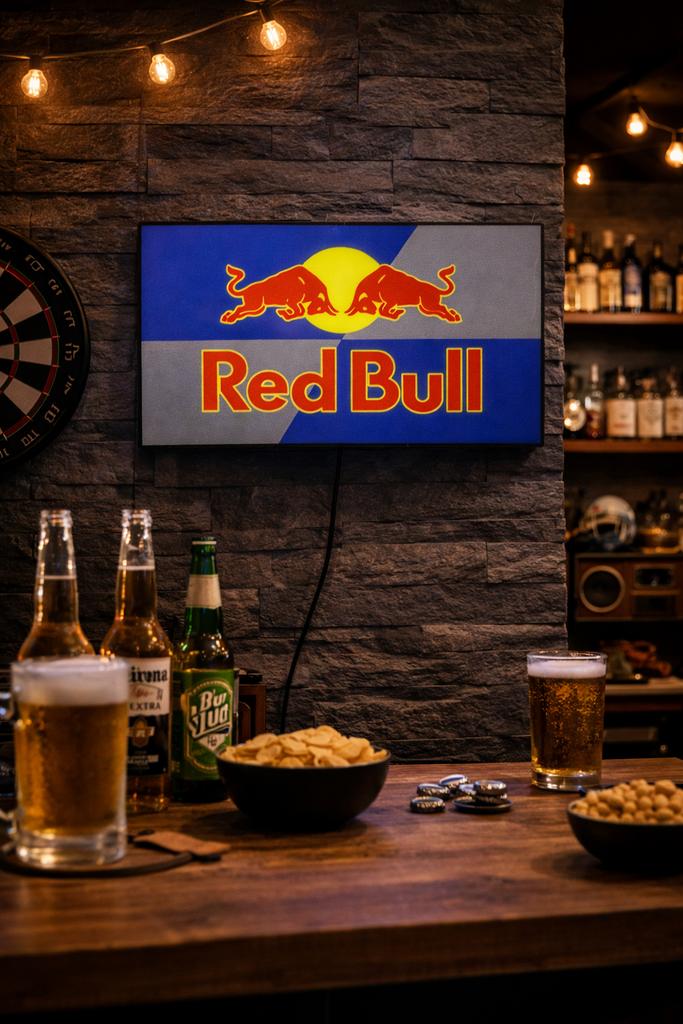 Nieuw Red Bull LED-lichtbord - Perfect voor je mancave!, Ophalen of Verzenden, Nieuw