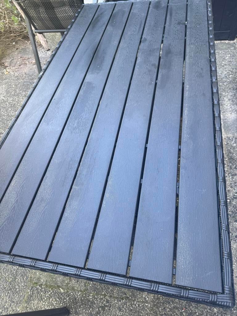 Nieuwe tuinset met wasbare kussens en winterhoes, Ophalen, Kunststof, Eettafel, Zo goed als nieuw