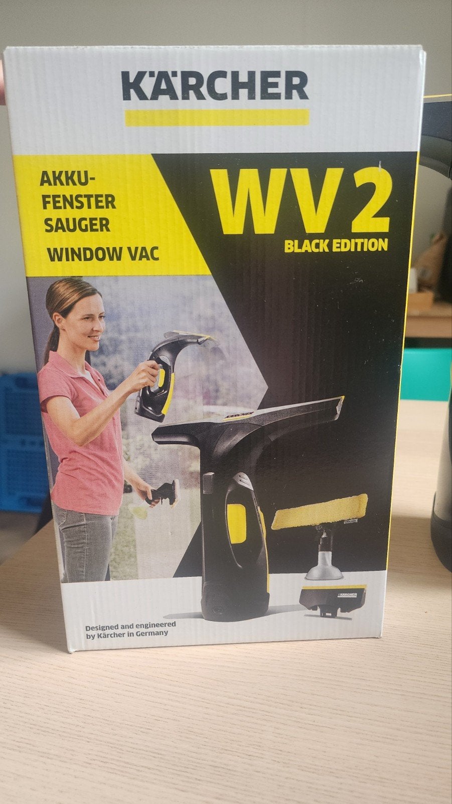 Kärcher WV 2 Black Edition Accu Raamwisser - Nieuw in doos, Ophalen of Verzenden, Raamwisser of Trekker