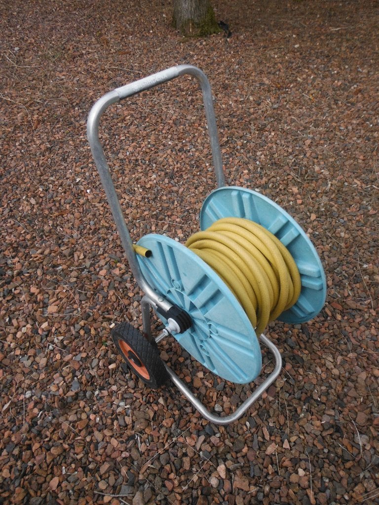 Gardena. Tuinslag haspel met 13 meter tuinslang., Tuin en Terras, Tuinslangen, Ophalen, Gebruikt, Tuinslang