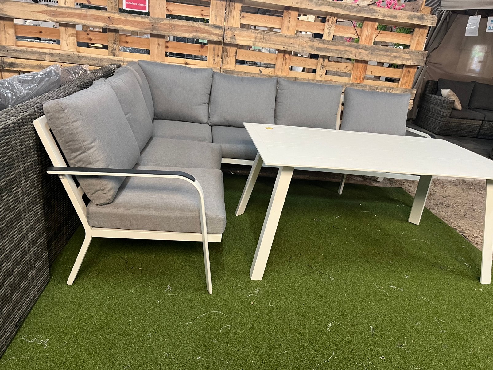 Nieuwe dining loungeset aluminium! Nu €699!!, Tuin en Terras, Ophalen, Nieuw, Aluminium