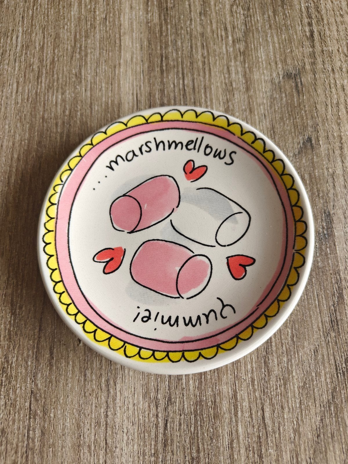 Blond Amsterdam Petit Four Marshmallows Yummie! ⌀12cm, Nieuw, Ophalen of Verzenden, Schaal of Schalen, Modern