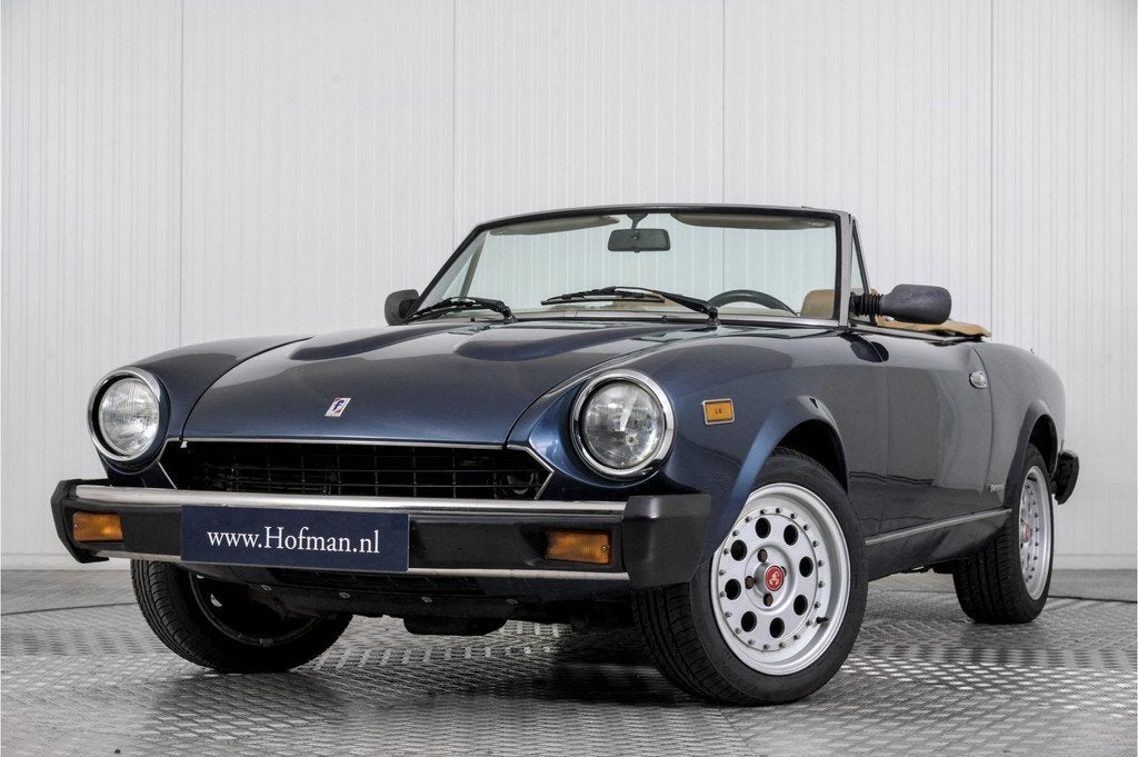 Fiat 124 Spider Pininfarina 2000 Volumex opgebouwd, Auto's, Fiat, 4 cilinders, Cabriolet, Blauw, Bedrijf