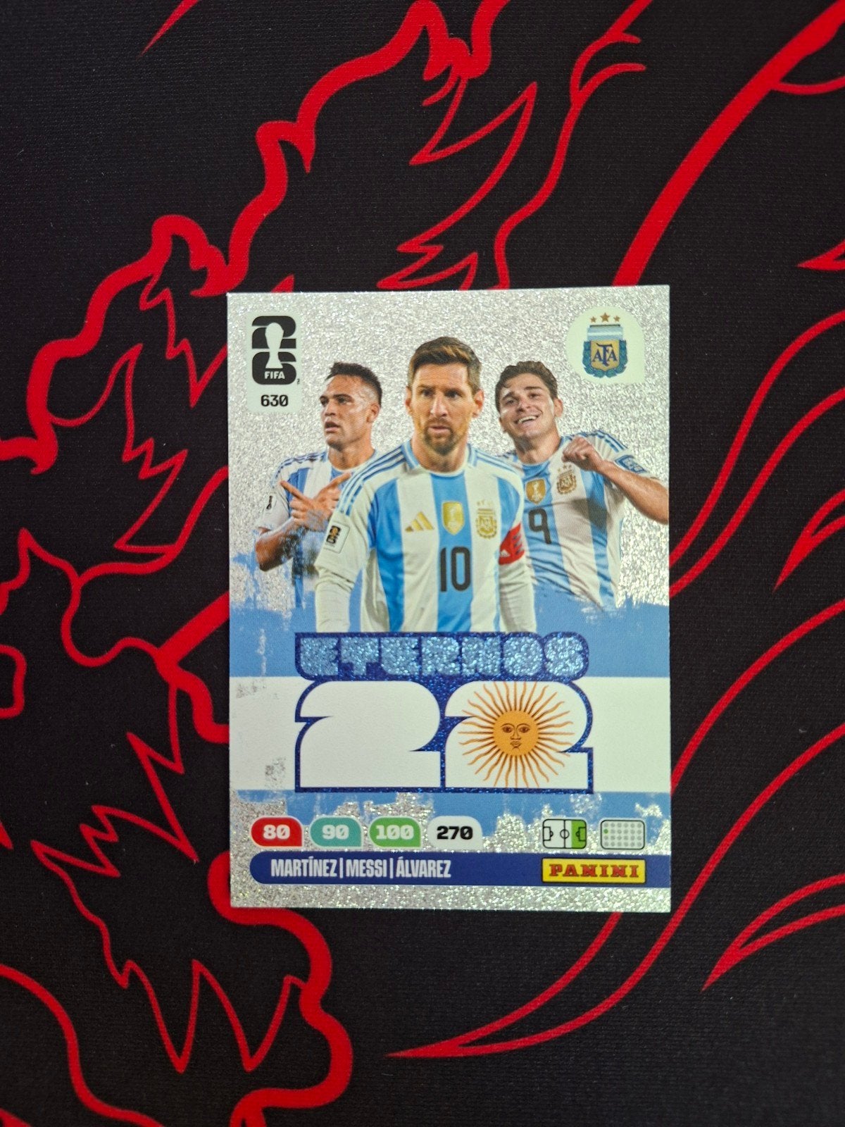 Eternos22 630 Panini kaart Martinez Messi Alvarez World Cup, Ophalen of Verzenden, Nieuw, Buitenlandse clubs, Poster, Plaatje of Sticker