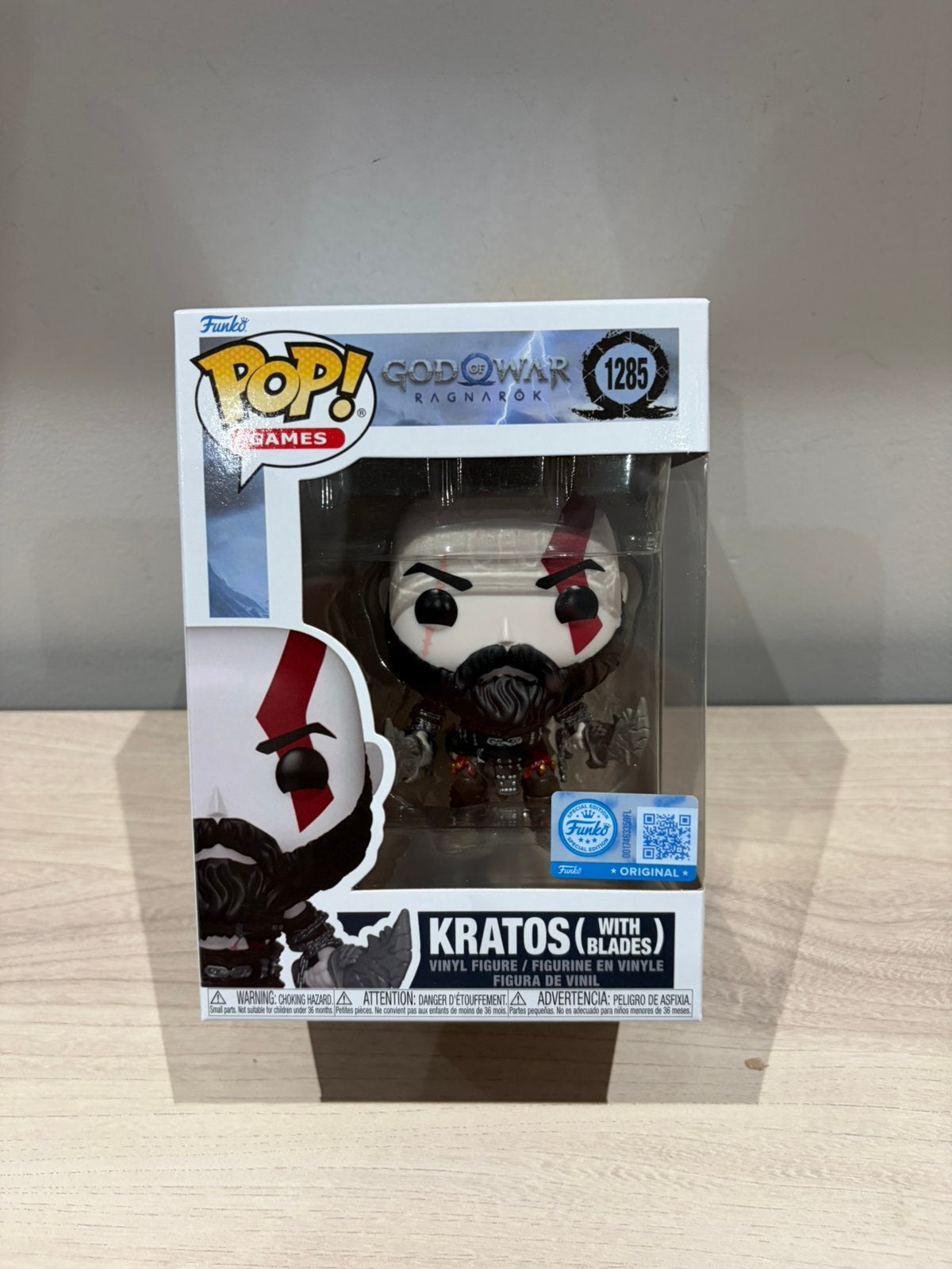 Funko Pop! God of War Ragnarök #1285 – Kratos with Blades, Funko Europe, Ophalen of Verzenden, Zo goed als nieuw, 4th floor, 1 Queen Caroline St, London W6 9YN, Verenigd Koninkrijk