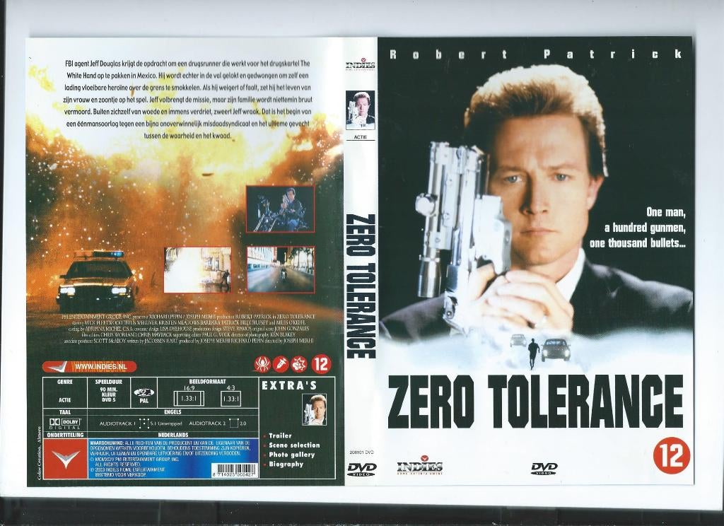 Zero tolrance, Vanaf 12 jaar, Ophalen of Verzenden, Zo goed als nieuw, Actiethriller