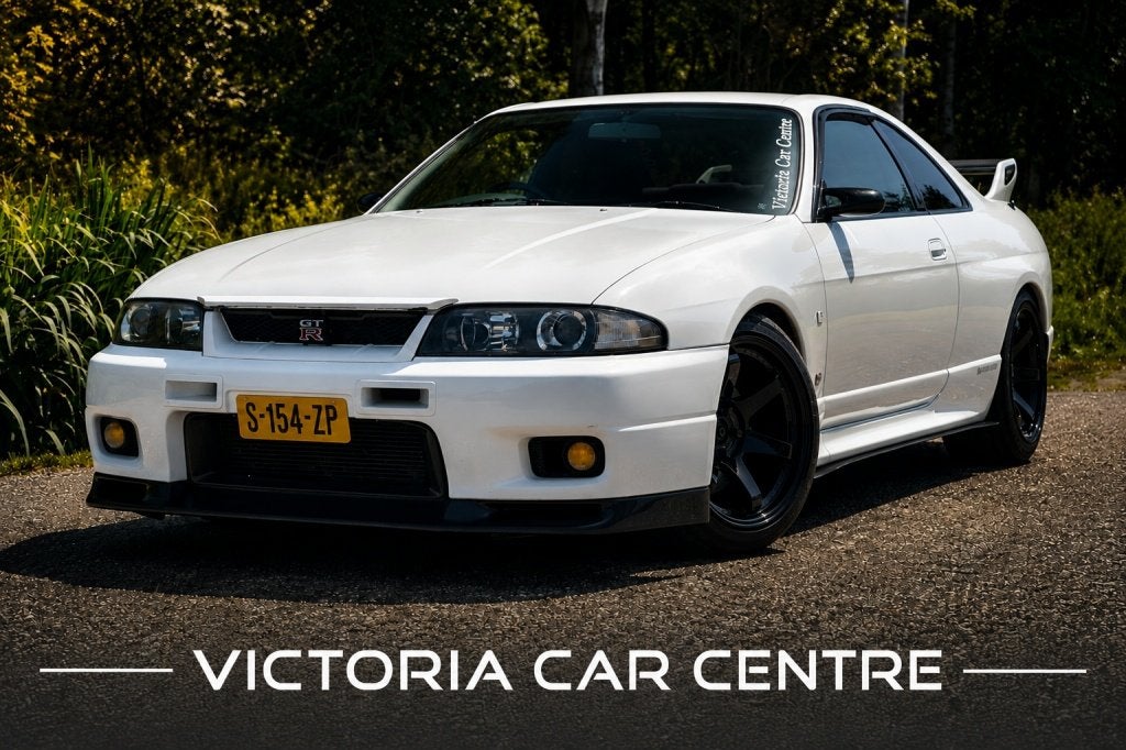 Nissan skyline R33 GT-R RB26DETT-S3-1997-Carbon (bj 1997), Auto's, Stof, 4 stoelen, Wit, Bedrijf