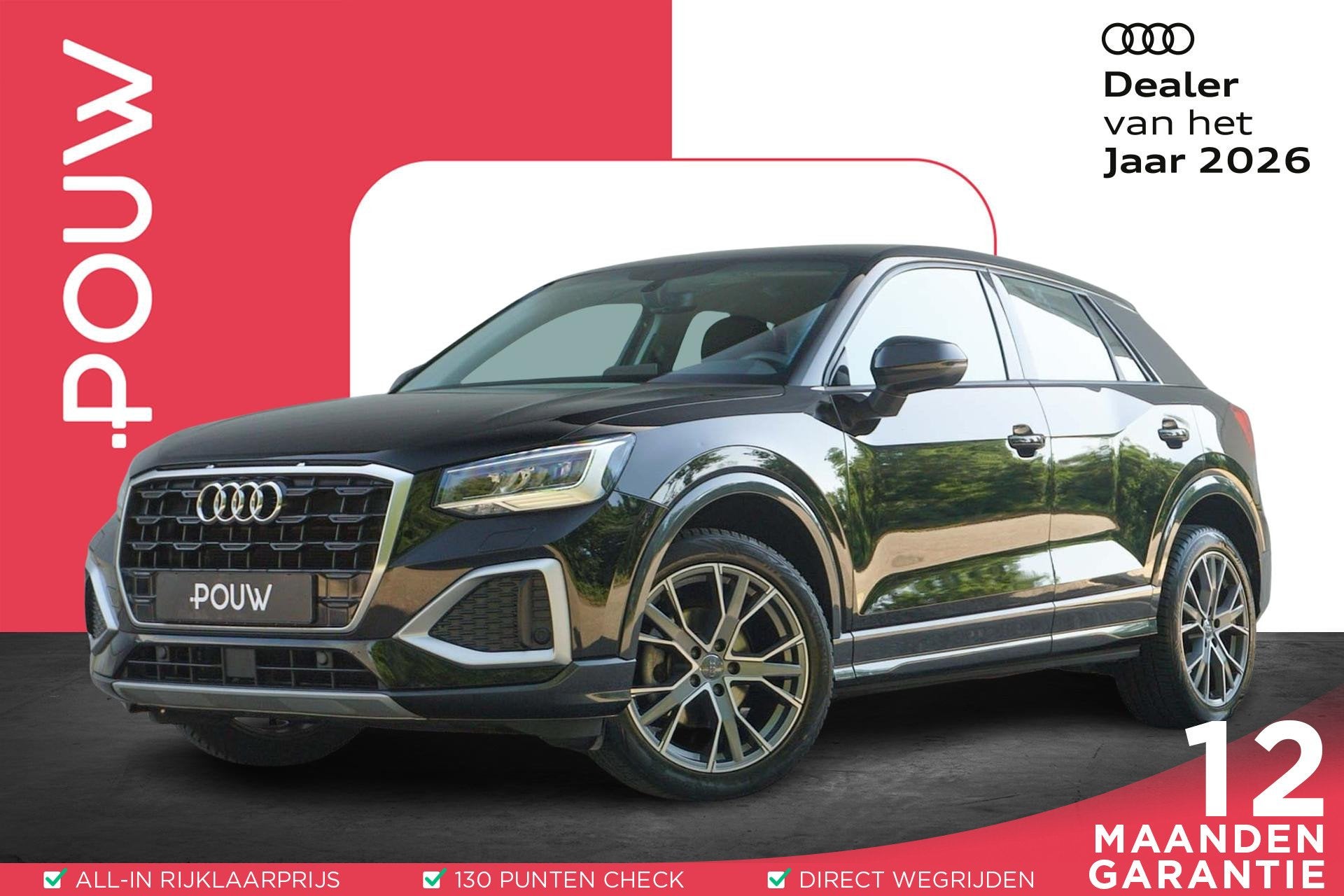 Audi Q2 30 TFSI 110pk Advanced Edition | Apple Carplay/Andro, Auto's, Voorwielaandrijving, Stof, Gebruikt, Zwart