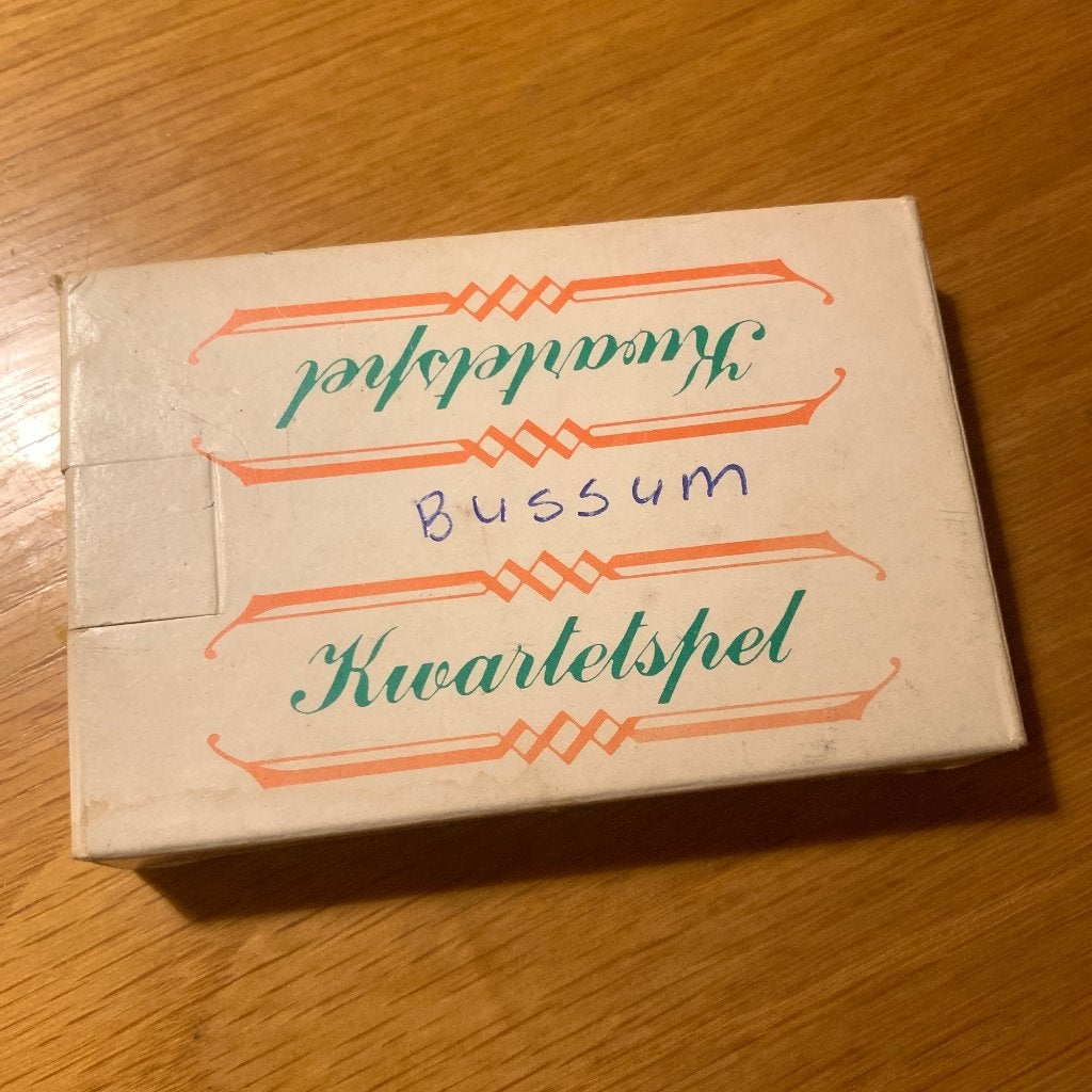 Vintage Kwartetspel Bussum - Lokale Bedrijven, Verzamelen, Speelkaarten, Jokers en Kwartetten, Ophalen of Verzenden, Gebruikt