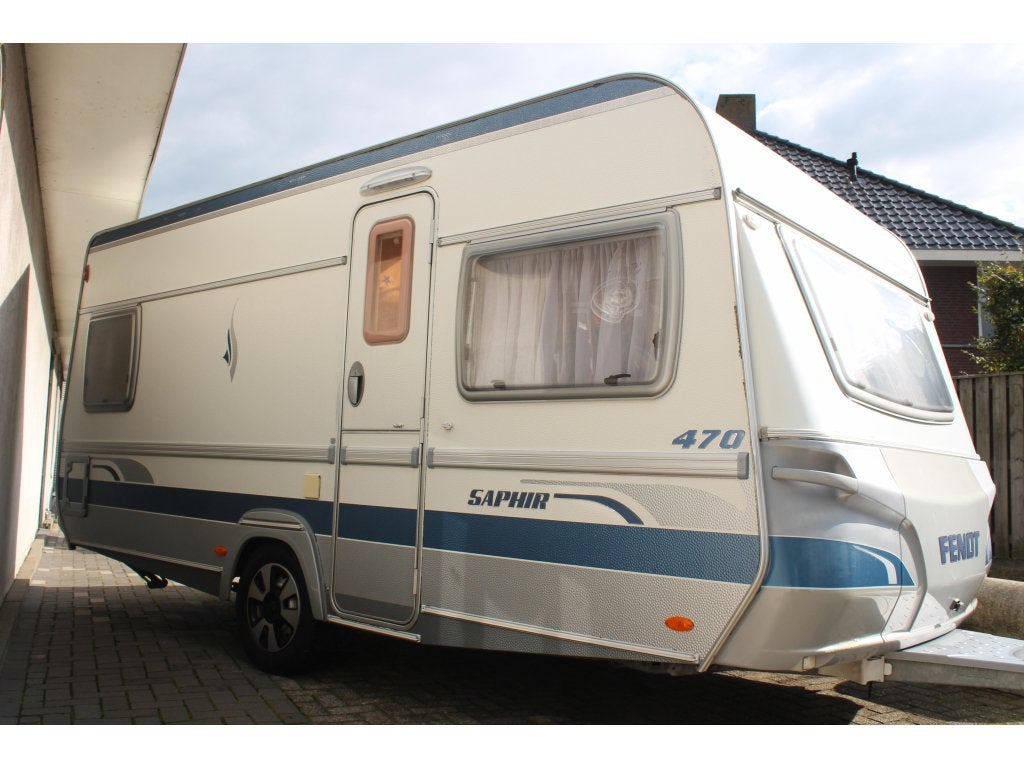 Fendt Saphir 470 TF TFB Fransbed rondzit 2006, Caravans en Kamperen, Caravans, Rondzit, Overige typen, Bedrijf, Fendt