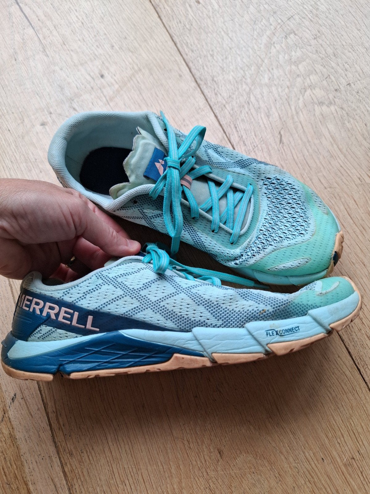 Merrell hardloopschoenen dames maat 40 - FlexConnect, Blauw, Merrell, Sportschoenen, Ophalen of Verzenden