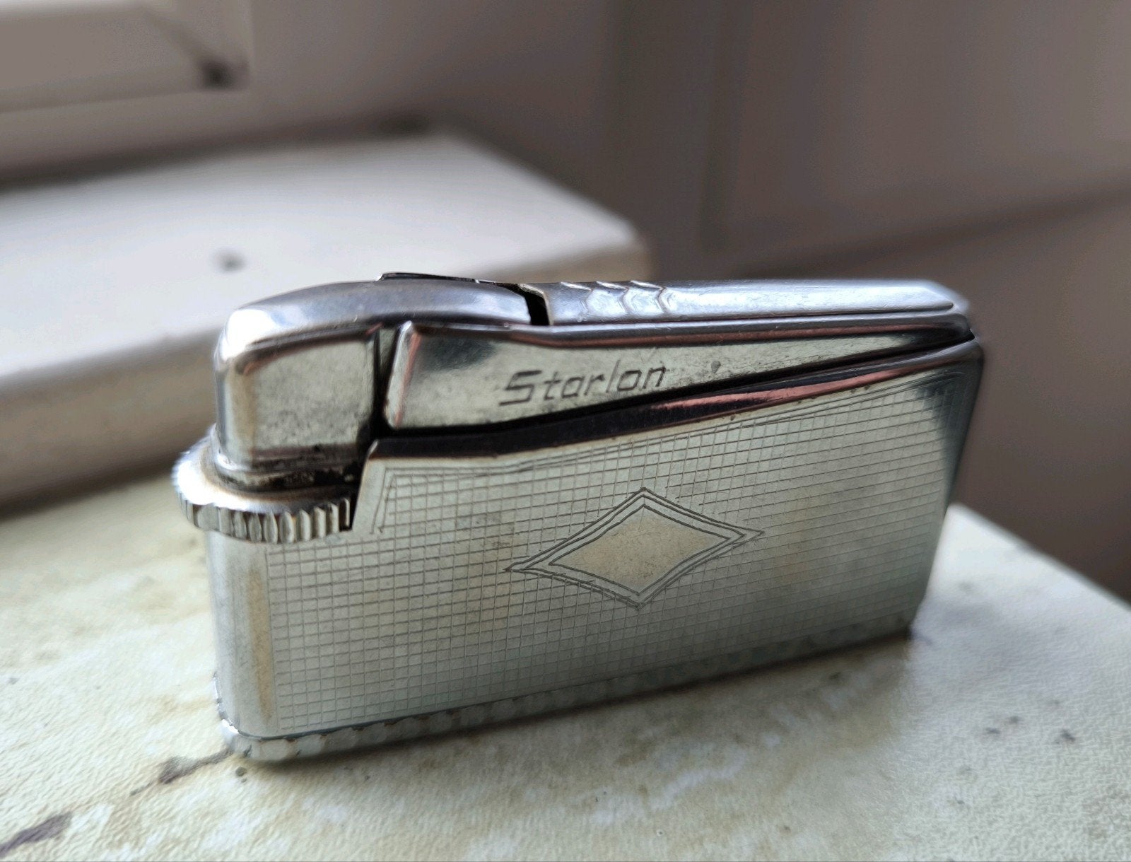 Starlon jet flame s USA pat. 3044504 vintage aansteker, Ophalen of Verzenden, Gebruikt, Aansteker