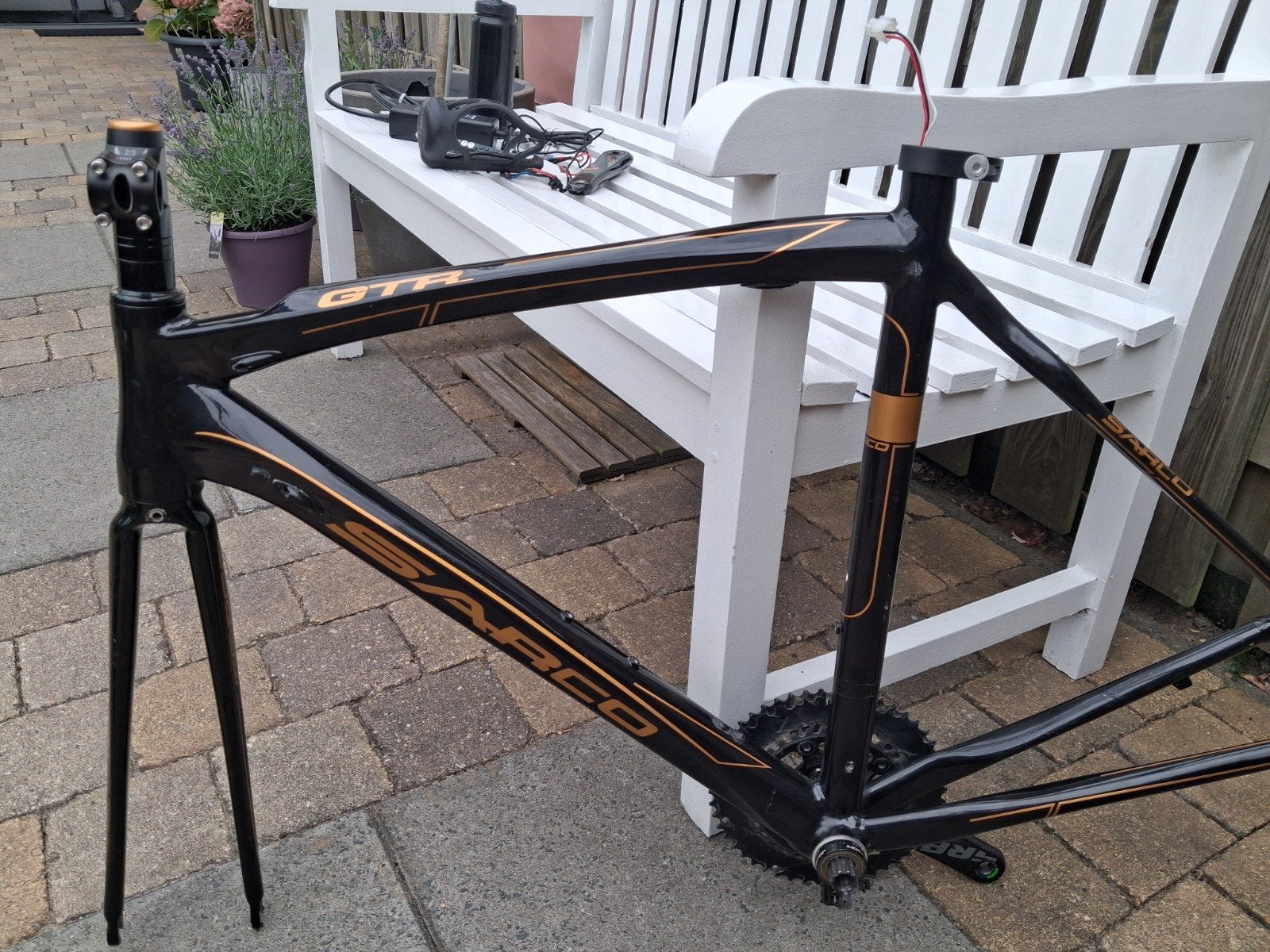 Race frame met Vivax motor, Fietsen en Brommers, Fietsonderdelen, Gebruikt, Frame, Aluminium, Racefiets, Ophalen