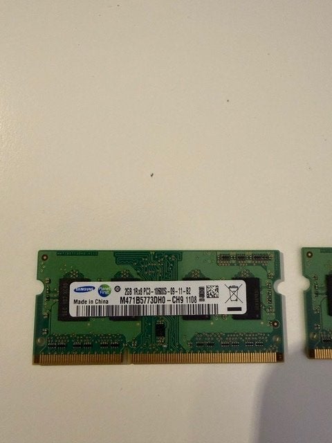 Samsung DDR3 laptopgeheugen – set SO-DIMM – 2GB modules, Computers en Software, RAM geheugen, Gebruikt, DDR3, Ophalen of Verzenden