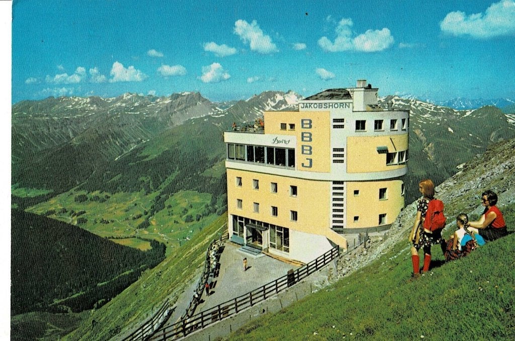 Davos, Bergrestaurant Jakobshorn, Ophalen of Verzenden, Gelopen, Buiten Europa