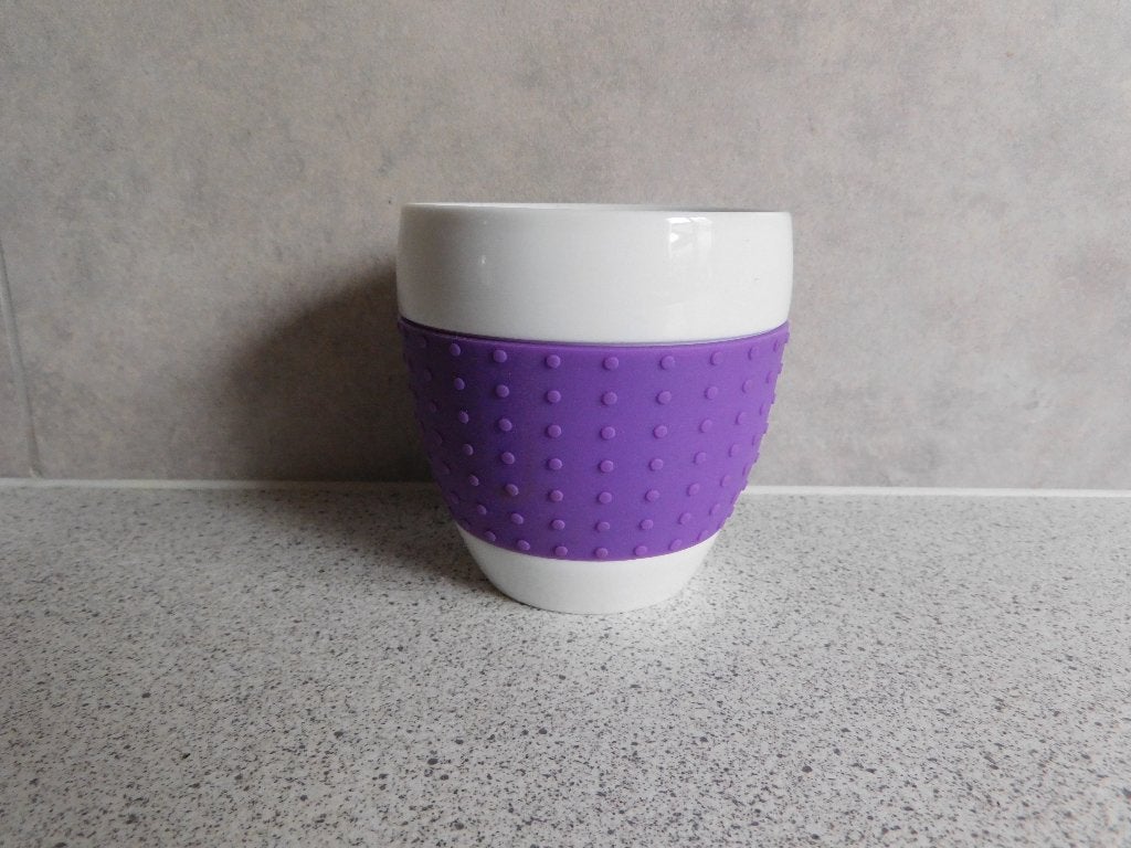 Mok 9x8,5 cm Paars Pavina Bodum, Ophalen of Verzenden, Zo goed als nieuw, Overige stijlen, Kop(pen) en/of Schotel(s)