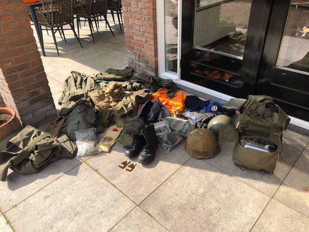 Legeruitrusting uit 1987 Kleding plunjezak GOED LEZEN, Ophalen, Landmacht, Overige gebieden, Overige typen