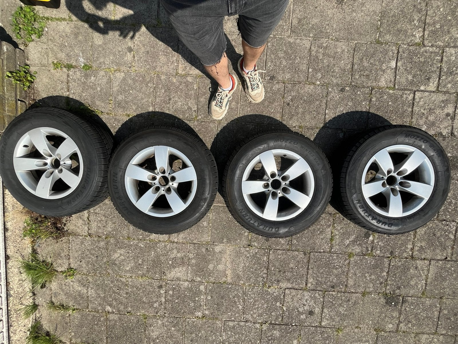 4x 16 inch velgen met winterbanden – 235/65 R16C, Ophalen of Verzenden