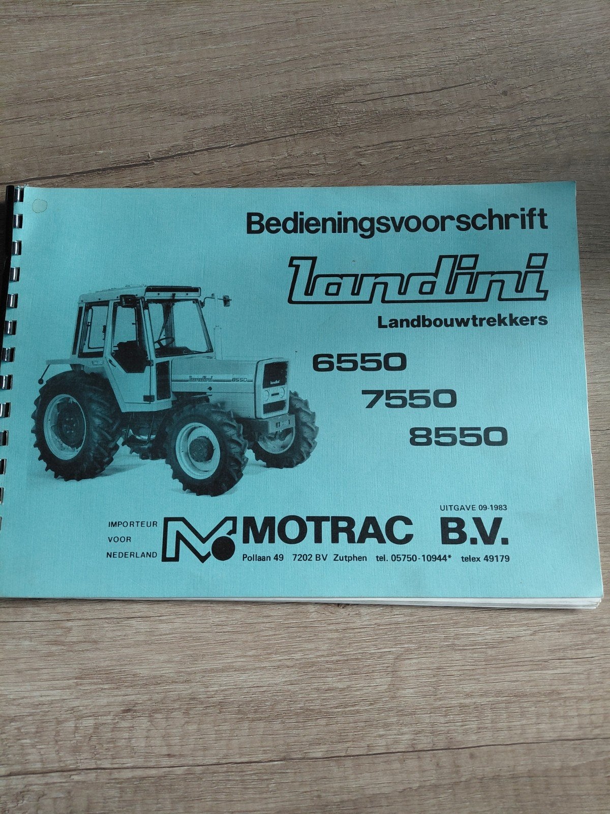 LANDINI Bedieningsvoorschrift 6550/7550/8550, Ophalen of Verzenden
